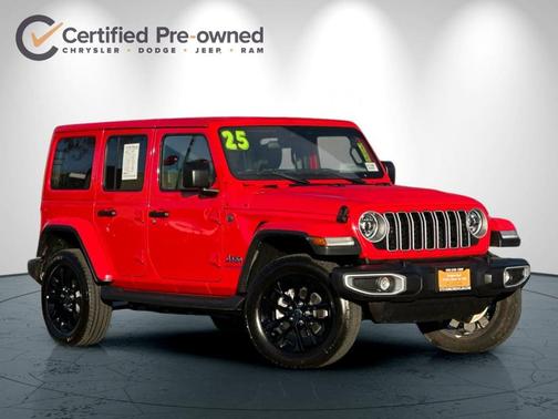 Firecracker Red Clearcoat 2025 Jeep Wrangler 4xe Sahara