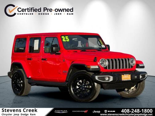 Firecracker Red Clearcoat 2025 Jeep Wrangler 4xe Sahara