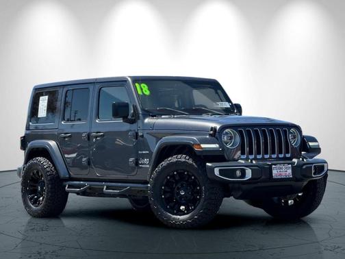 Granite Crystal Clearcoat Metallic 2018 Jeep Wrangler Unlimited Sahara