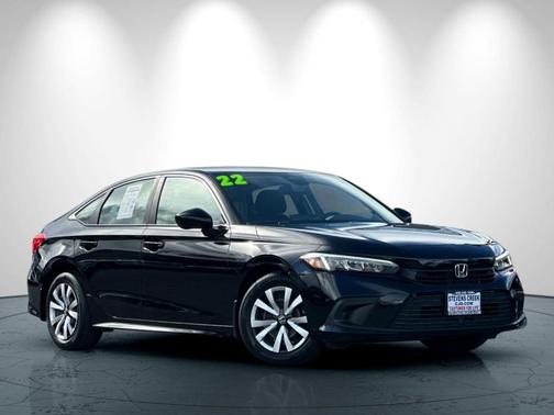 Black 2022 Honda Civic LX