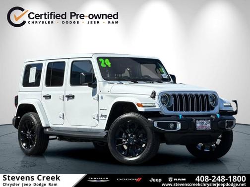 Bright White Clearcoat 2024 Jeep Wrangler 4xe Sahara