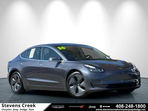Midnight Silver Metallic 2020 Tesla Model 3 Long Range