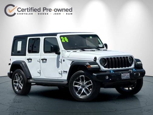 Bright White Clearcoat 2024 Jeep Wrangler 4xe Sport