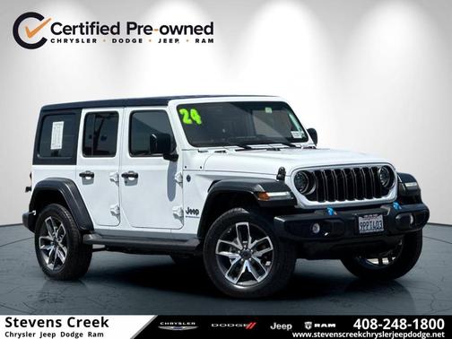 Bright White Clearcoat 2024 Jeep Wrangler 4xe Sport