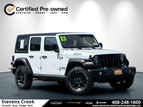 Bright White Clearcoat 2023 Jeep Wrangler 4xe Base