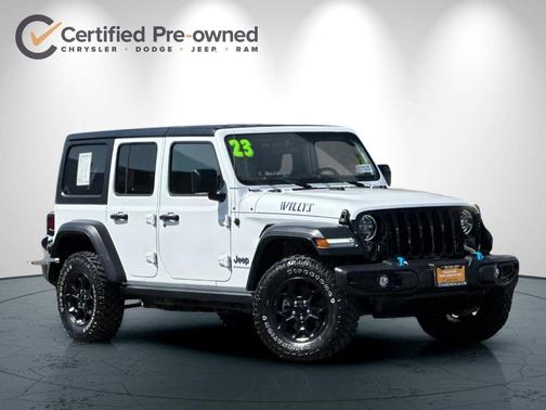 Bright White Clearcoat 2023 Jeep Wrangler 4xe Base