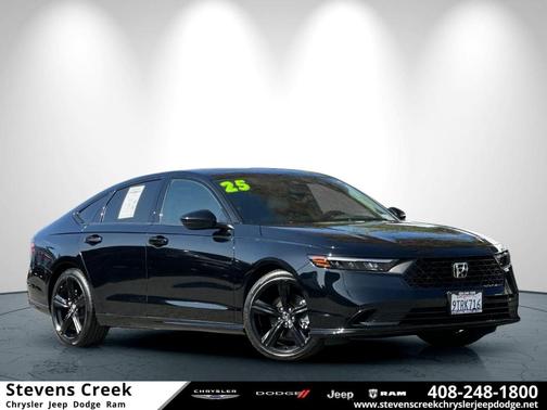 Black 2025 Honda Accord Hybrid Sport-L