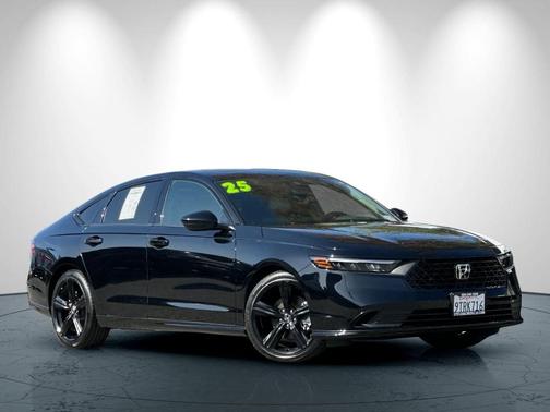 Black 2025 Honda Accord Hybrid Sport-L