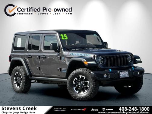 Granite Crystal Clearcoat Metallic 2025 Jeep Wrangler 4xe Rubicon