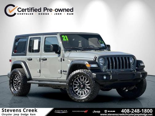 Sting Gray Clearcoat 2021 Jeep Wrangler Unlimited Sport