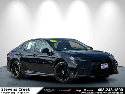 Midnight Black Metallic 2025 Toyota Camry SE