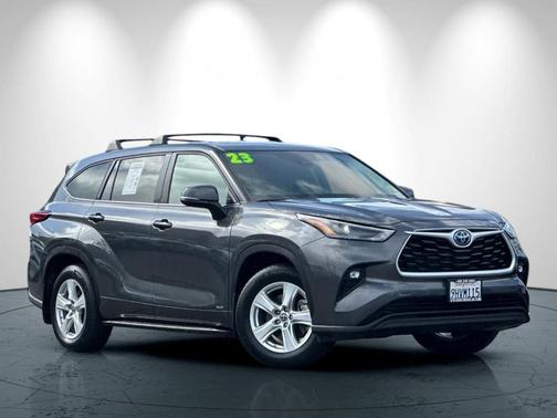 Magnetic Gray Metallic 2023 Toyota Highlander Hybrid LE