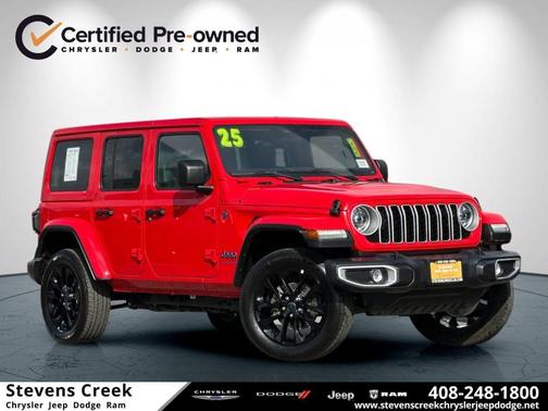 Firecracker Red Clearcoat 2025 Jeep Wrangler 4xe Sahara