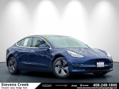 Blue 2018 Tesla Model 3 Long Range