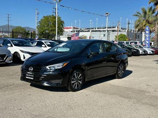 Black 2025 Nissan Versa 1.6 S