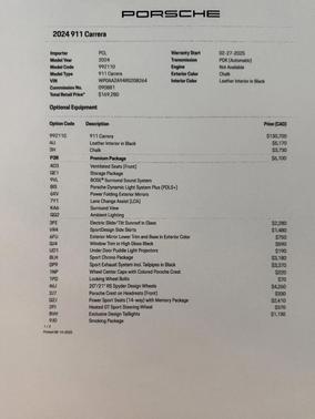 2024 Porsche 911 Carrera