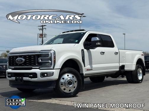 Star White Metallic Tri-Coat 2024 Ford F-450 Platinum