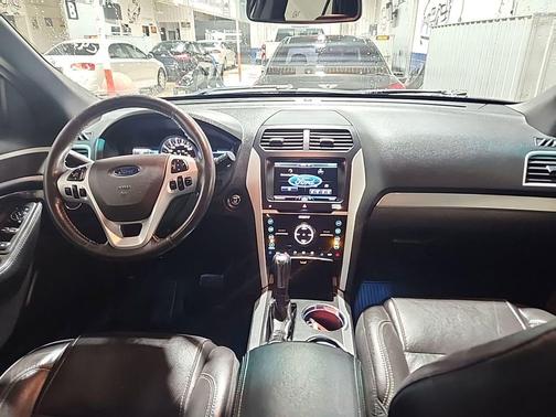 White Platinum Metallic Tri-Coat 2014 Ford Explorer Sport