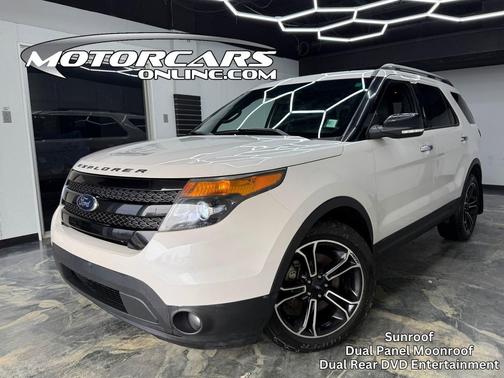 White Platinum Metallic Tri-Coat 2014 Ford Explorer Sport
