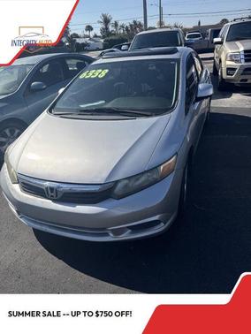 Silver 2012 Honda Civic EX-L