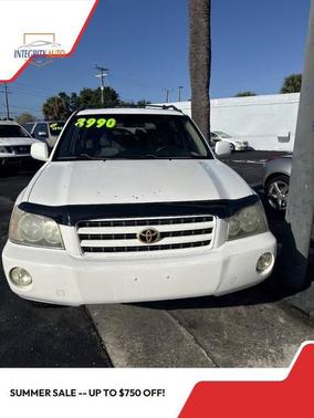 Super White 2002 Toyota Highlander Limited