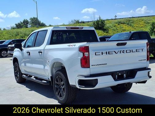 Summit White 2026 Chevrolet Silverado 1500 Custom