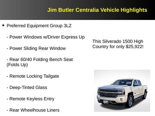 2018 Chevrolet Silverado 1500 High Country