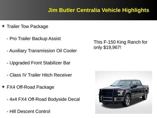 Shadow Black 2016 Ford F-150 King Ranch