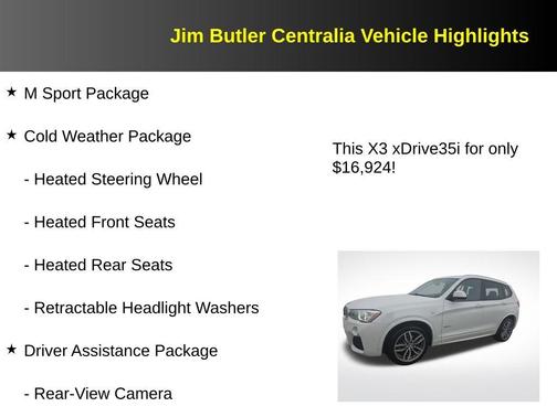 2016 BMW X3 xDrive35i