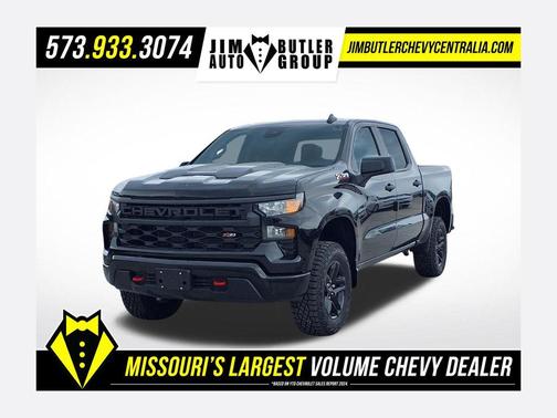 Black 2026 Chevrolet Silverado 1500 Custom Trail Boss