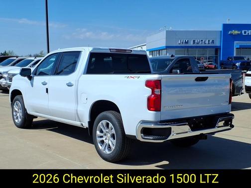 Polar White 2026 Chevrolet Silverado 1500 LTZ