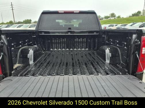 Black 2026 Chevrolet Silverado 1500 Custom Trail Boss