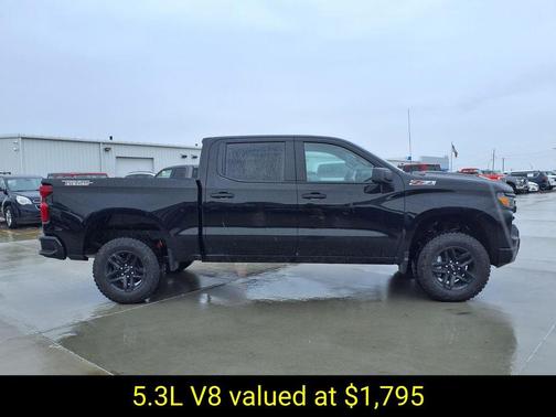 Black 2026 Chevrolet Silverado 1500 Custom Trail Boss