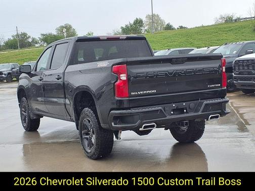 Black 2026 Chevrolet Silverado 1500 Custom Trail Boss