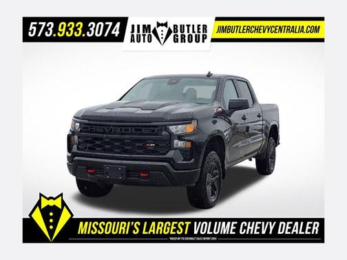 Black 2026 Chevrolet Silverado 1500 Custom Trail Boss