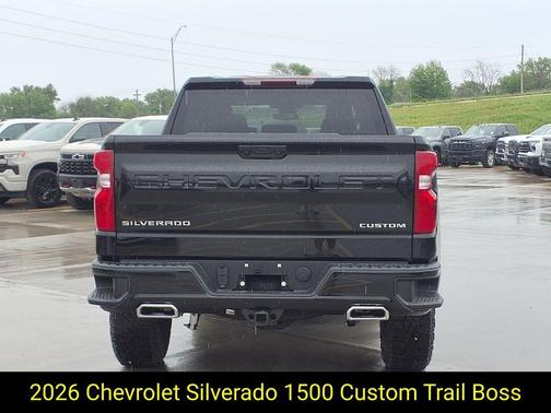 Black 2026 Chevrolet Silverado 1500 Custom Trail Boss
