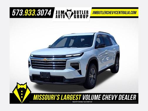 Summit White 2026 Chevrolet Traverse LT