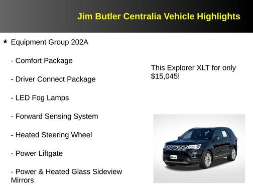 Shadow Black 2018 Ford Explorer XLT