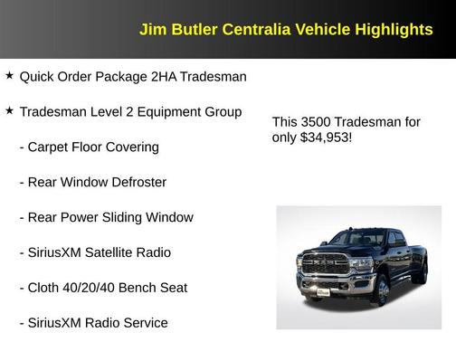 2021 RAM 3500 Tradesman