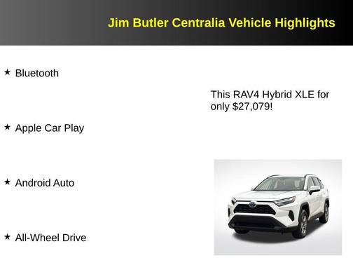 White 2022 Toyota RAV4 Hybrid XLE