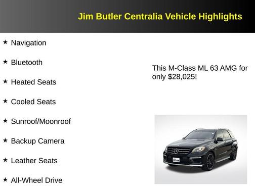 2015 Mercedes-Benz M-Class ML 63 AMG