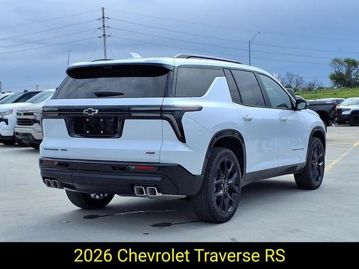 Polar White 2026 Chevrolet Traverse RS
