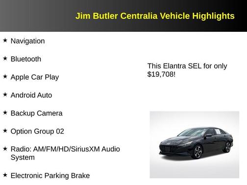 Onyx Black 2023 Hyundai ELANTRA SEL