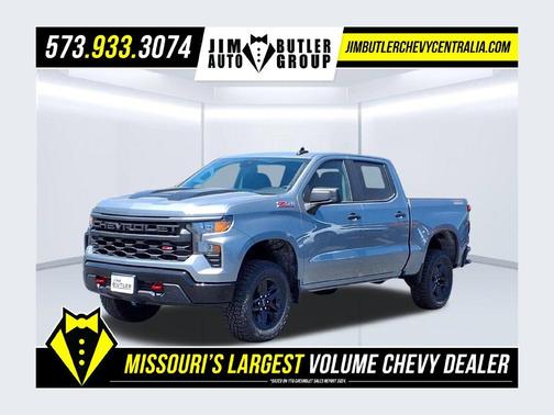 Sterling Gray Metallic 2026 Chevrolet Silverado 1500 Custom Trail Boss