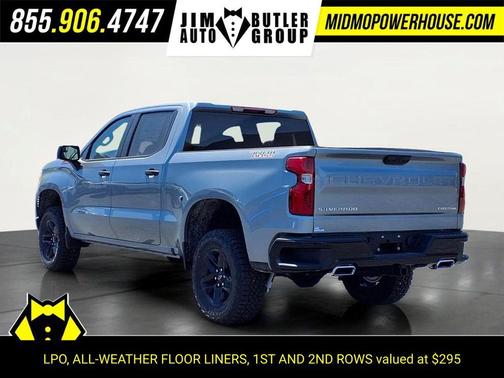 Sterling Gray Metallic 2026 Chevrolet Silverado 1500 Custom Trail Boss