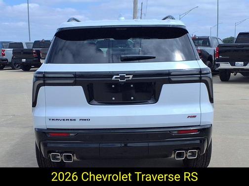 Polar White 2026 Chevrolet Traverse RS