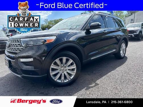 AGATE BLACK METALLIC 2021 Ford Explorer LIMITED