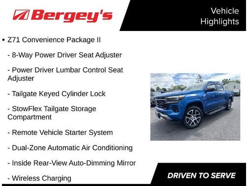 Glacier Blue Metallic 2024 Chevrolet Colorado Z71
