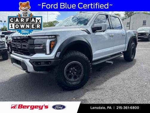 SPACE WHITE METALLIC 2025 Ford F-150 RAPTOR