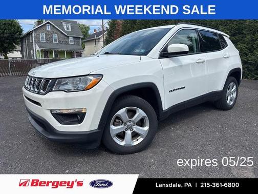 White Clearcoat 2021 Jeep Compass LATITUDE